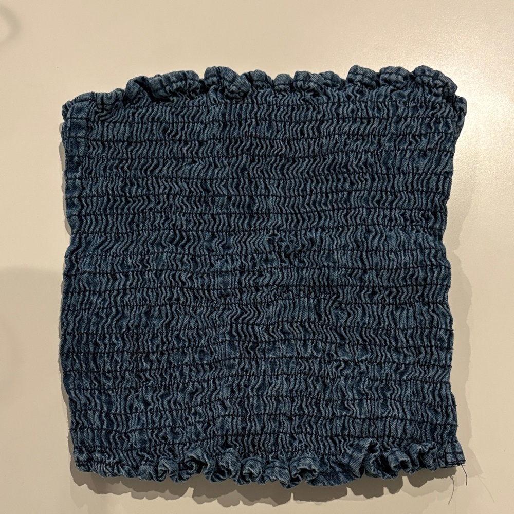 🔥4/$20 Forever 21 Blue Smocked Tube Top🔥